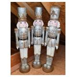 Large Painted Wood Nutcracker Figures