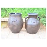 Tierra Firme Brown Ceramic Planters
