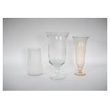 Three Glass Vases