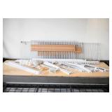 White Metal Shelving Brackets & Tracks