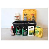 Lawn Care Products And Storage Tote