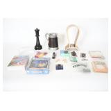 Decorative Wooden Headphone Stand w/ Sundry Items