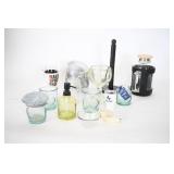 Kitchen Glassware & Accessories w/ Roll Holder