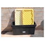 Large Totes w/ Lids (2)