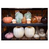 Decorative Ceramic And Glass Pumpkins