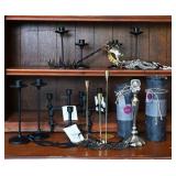 Candlesticks and Candles w/ Masquerade Masks