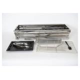 Stainless Steel Charcoal Grill w/ Accessories