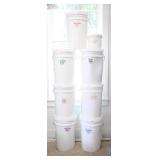 Food-Grade Storage Buckets with Lids
