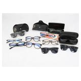 Eyeglasses & Sunglasses w/ Protective Cases