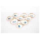 Gilded Scallop Shell Trinket Dishes