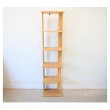 Natural Bamboo Six Tier Shelf