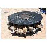 Round Outdoor Propane Fire Pit Table