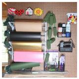 Pegboard Craft Organizer w/ Crafting Supplies