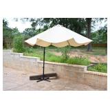 Beige Cantilever Patio Umbrella