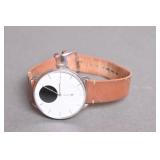 Withings Smartwatch w/ Brown Leather Strap