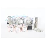 Mason Jars With Assorted Lids And Strainers