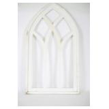White Wood Gothic Arch Window Frame