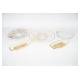 Decorative Glass Platters And Serving Dishes