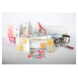 Acrylic Organizers With Cake Decorating Supplies