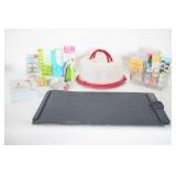 Cake Carrier With Baking Accessories