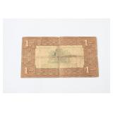 Vintage Dutch Gulden Zilverbon Banknote