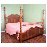 Vintage Victorian Four Post Queen Size Bed