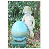 Concrete Statue, Decorative Egg