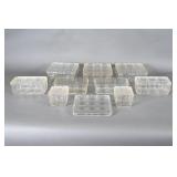 Hazel Atlas Criss-Cross Storage Dishes