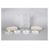 Glass Water Pitcher and Plates