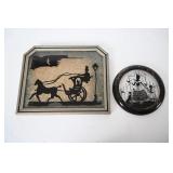 Glass Silhouette Art Pieces