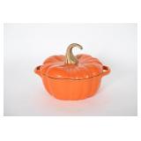 Enameled Cast Iron Pumpkin Dutch Oven w/ Lid
