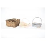 Seagrass, Wicker & Metal Handled Baskets