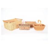 Wicker & Water Hyacinth Storage Baskets