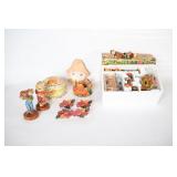 Harvest Village Set & Fall Scarecrow Figurines