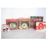 Holiday Snowman Dinnerware & Pie Plate in Boxes