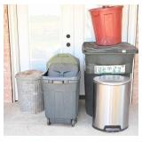 Stainless, Galvanized & Rolling Trash Cans
