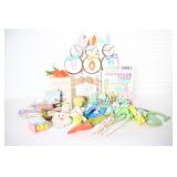 Easter Decor: Hop Sign, Bunny Light & Picks