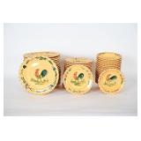 HOME Hand-Painted Rooster Dinnerware Set