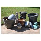 Planters, Urns & Turtle Yard Decor