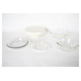 Pyrex Clear Glass Pie Plates & Casseroles