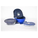 Pyrex Portables Glass Bowls w/ Insulated Carrier