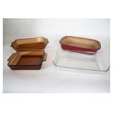 Anchor Hocking Amber & Stoneware Baking Dishes