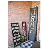 Farmhouse Porch Signs: Home, Noel & Shutter Sign