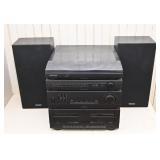 Magnavox Stereo w/ Turntable, Cassette & Speakers