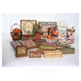 Fall & Thanksgiving Wood Signs & Harvest Decor
