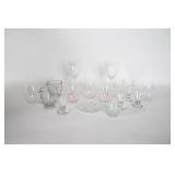 Clear Glass Stemware, Tumblers & Punch Cups