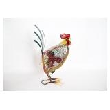 Metal Rooster Figurine Table Fan