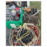Couple Crates of Wire, Tools, etc