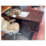 Desk, Chair, & Office Mat