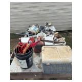 Wooden Table & Entire Contents, Jeep Top & Bikini